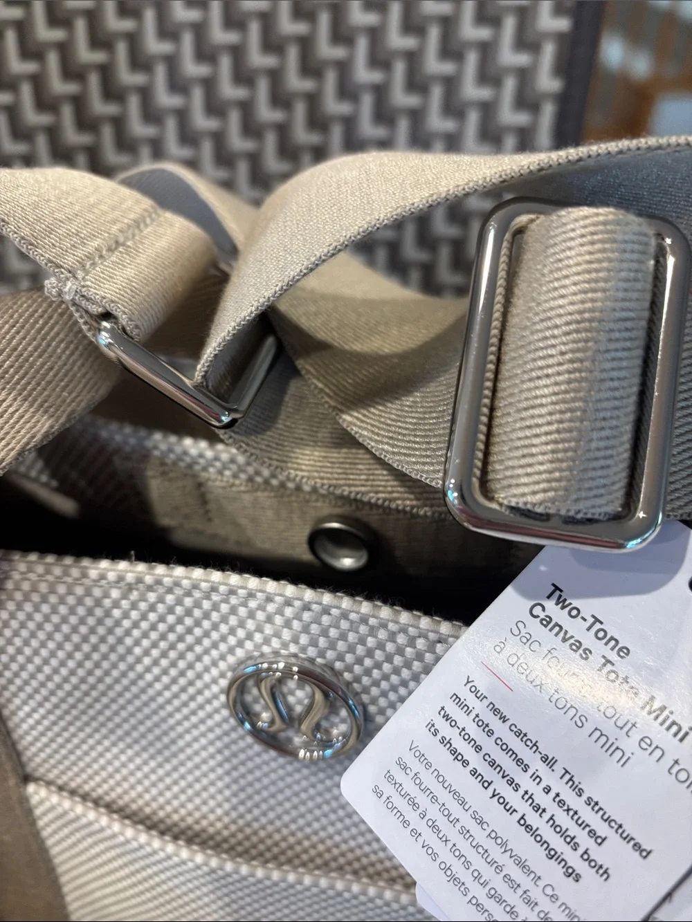 Lululemon BUNDLE– Scuba + Canvas Tote + Never Lost Keychain + Gift Bag NWT